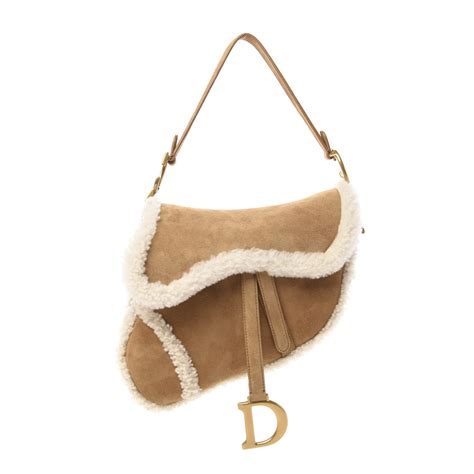 dior ss23 shearling zip up|Dior saddle bag shearling.